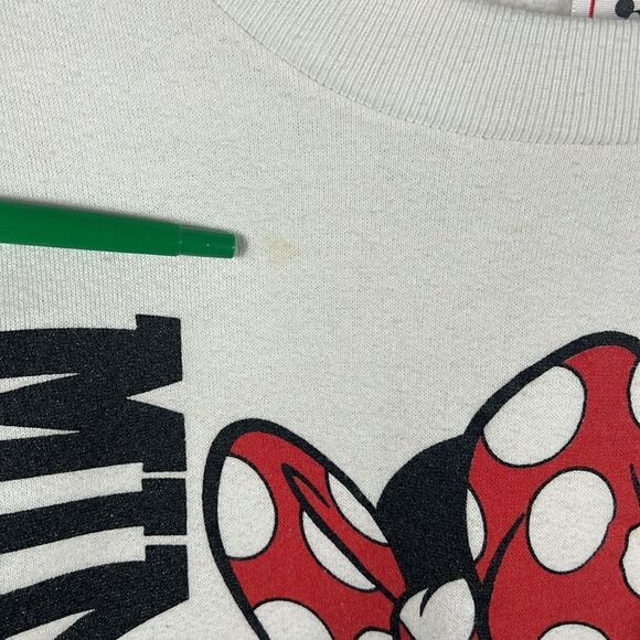 🔥Vintage Disney MINNIE MOUSE Crewneck RARE Collectible Sweatshirt - Sz Large - Picture 10 of 14